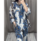 Two Piece Shirt and Trousers Set for Women
