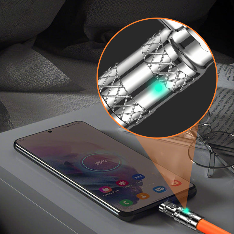 ⏳Time-limited Special⏰120W 3-In-1 180° Rotating Fast Charging Cable