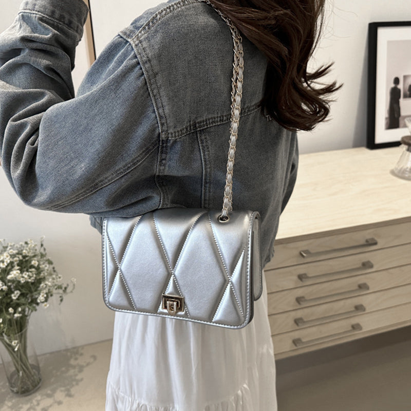 🔥50% OFF🔥 Elegant Lozenge Pattern Shoulder Bag