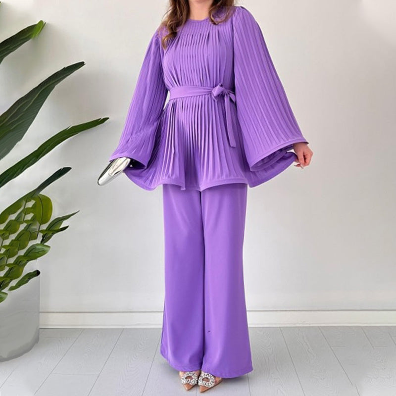 🔥Free Shipping🔥Pleated Skirt Two Piece Set