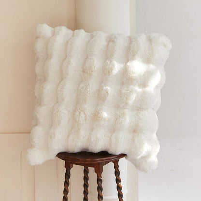 🎁Winter Toscana Reversible Blanket: Faux Rabbit Fur for Ultimate Warmth! ❄️✨