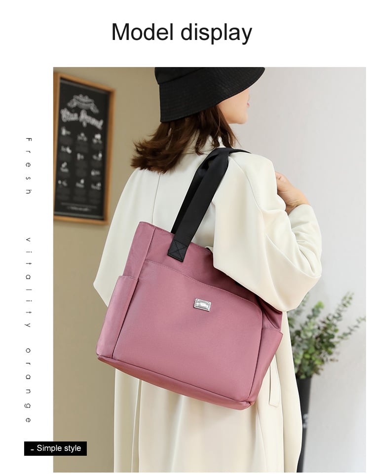 🔥Hot Sale🔥 2024 Large Capacity Waterproof Multi Pocket Nylon Shoulder Bag