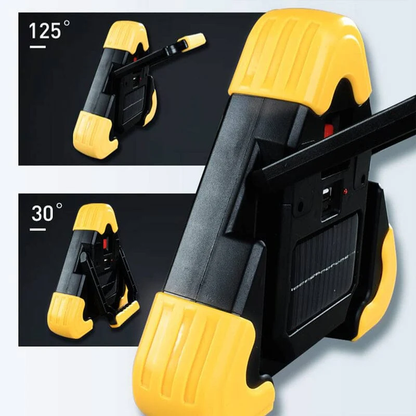 2-IN-1 Solar Emergency Triangle Warning Light at the Roadside