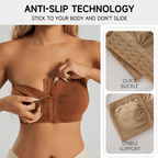 ✨Plus Size Strapless Front Buckle Breathable Bra🔥