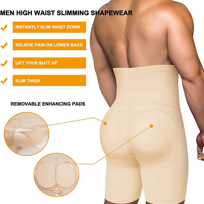 Men's High-Waisted Butt Lifter Shapewear