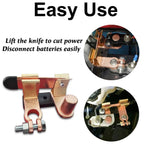 Top Post Knife Blade Master Switch, Leakage Protection Brass Switch