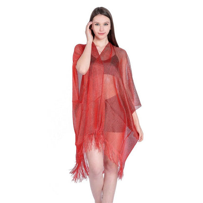 Sparkling Tassel Shawl