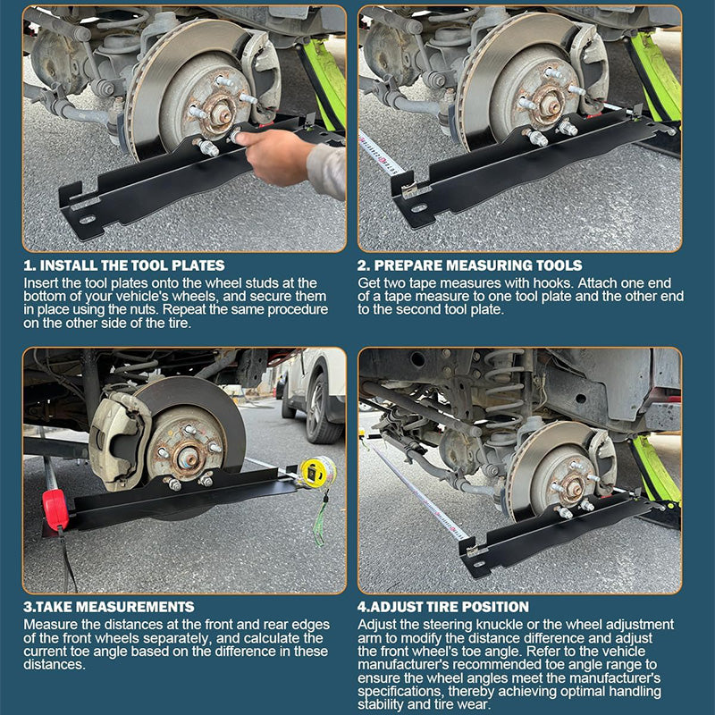 🔥2025 Hot Sale🔥Stainless Steel Wheel Alignment Tool Plate