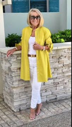 ✨New Arrivals✨Solid Color Long Cotton Shirt Jackets