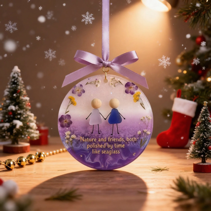 🌊🎁Friendship Sea Glass Christmas Ornament🎄