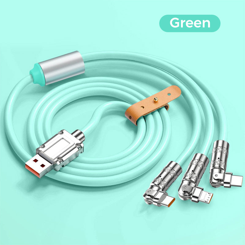 ⏳Time-limited Special⏰120W 3-In-1 180° Rotating Fast Charging Cable