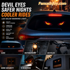 🚗👀Catch all eyes & boost driving safety-Solar Powered LED Car Warning Light