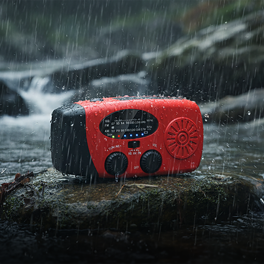 Multifunctional Portable Solar Emergency Radio – Power Bank, Hand Crank & Weather Alert for Outdoor & Crisis Preparedness
