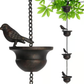 🔥Where Rain Meets Art – Decorative Rain Chain with Bird Bath Design
