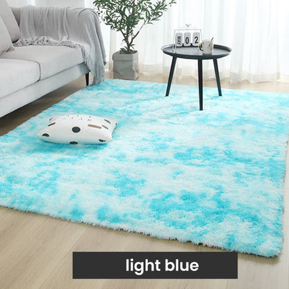 🔥 Gradient Color Plush Floor Mat