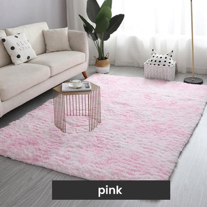🔥 Gradient Color Plush Floor Mat