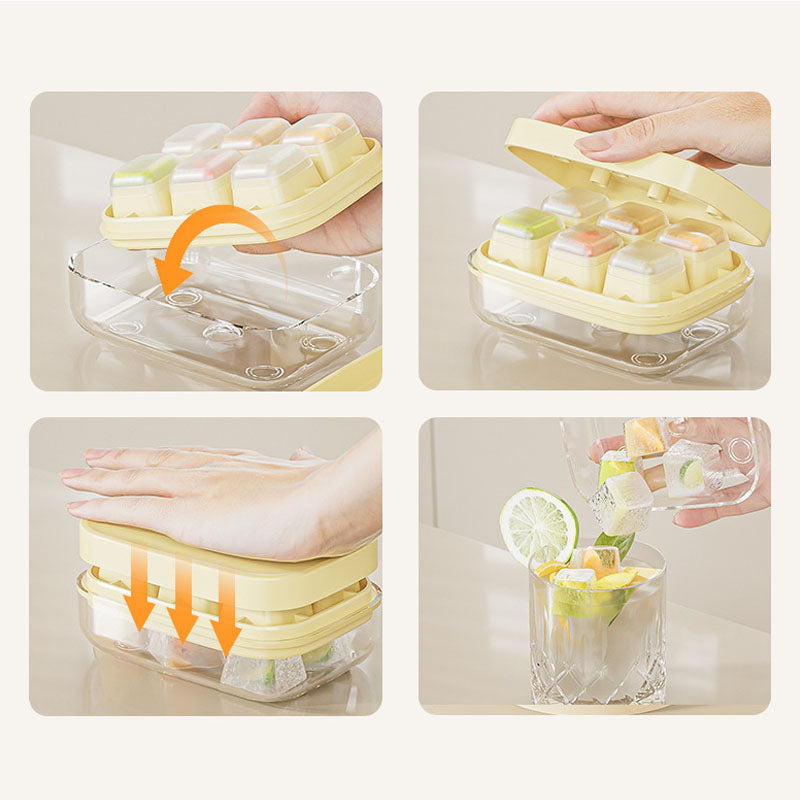 🧊Buy 1 Get 1 Free!🥃 Mini Ice Cube Tray – 6-Grid, Quick-Release & Food-Safe