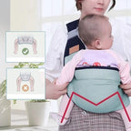 4-in-1 Breathable Baby Carrier – 0-36 Months, Front/Back/Facing In/Out – Hands-Free Comfort for Parent & Baby! ✨