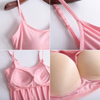 🔥Summer Sale - Stretch Cotton Camisole Built-in Bra