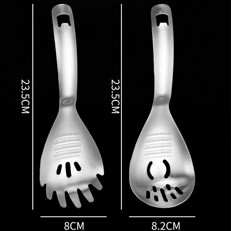 🥄5‑in‑1 Multifunctional Stainless Steel Spoon, Kitchen Multi‑Tool Spoon For Cooking & Baking✨