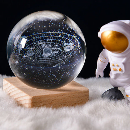 💞50K+ SOLD!💫🌌 Bring the Galaxy into Your Room. 3D Crystal Ball Night Light – 50% OFF! ✨🌙