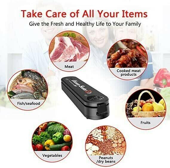 ⚡ Automatic Vacuum Sealing Machine – One-Touch Operation, Extends Food Freshness & Compact Design 🍖