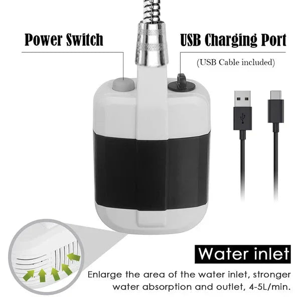 ✨Portable Camping Shower with Adjustable Flow🚿