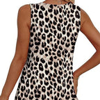 💜Women's Print Flowy Sleeveless V Neck Peplum Tank Tops
