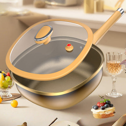 12in Titanium Alloy Non-Stick Pot with Lid