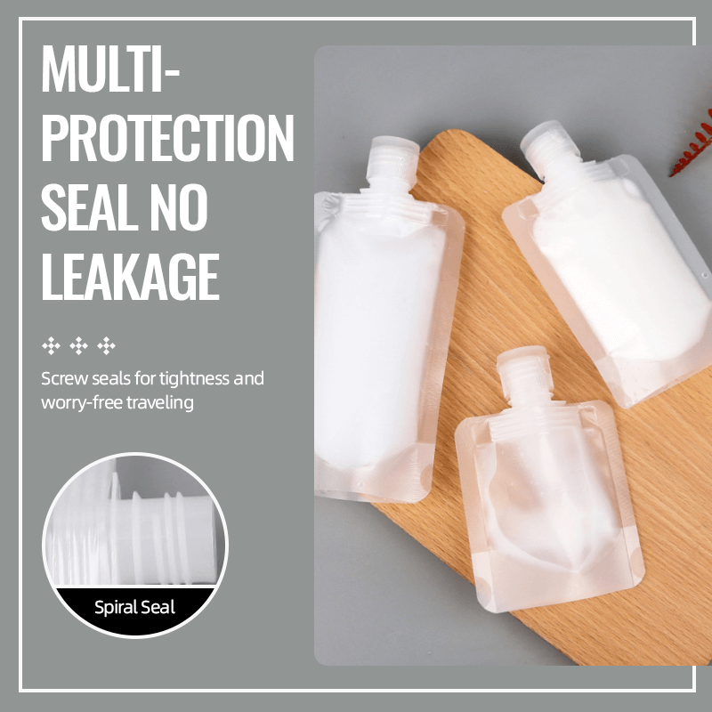 🌷Portable Travel Fluid Makeup Packing Bag(10 Pcs）