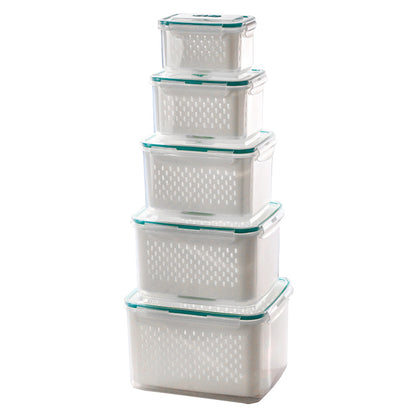 2 in 1 Draining Fresh-Keep Food Container