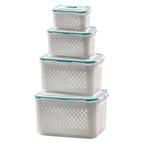 2 in 1 Draining Fresh-Keep Food Container