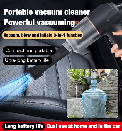 🔥Blow, Vacuum and Inflate all-in-one Cordless Vacuum Cleaner for Home and Car