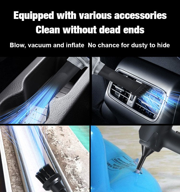 🔥Blow, Vacuum and Inflate all-in-one Cordless Vacuum Cleaner for Home and Car