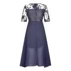 💖 Elegant Embroidered Cocktail Flowy Dress