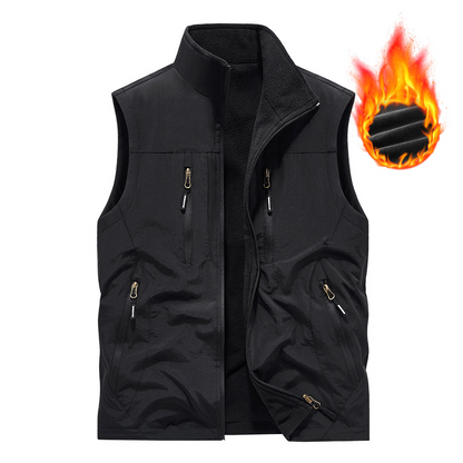 🔥🧥Men's Oversized Sleeveless Vest Jacket With Pockets