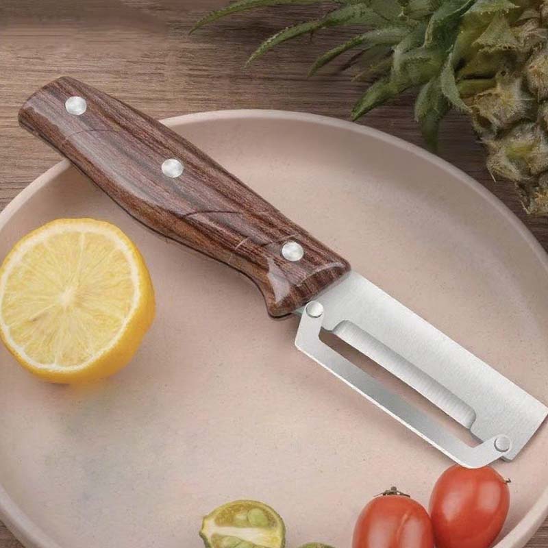 💎 MULTI-FUNCTIONAL PEELERS! 💎 Razor-Sharp Steel & Ergonomic Wood Handle for Effortless Peeling