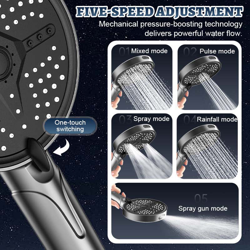 Multi-Functional High Pressure Handheld Shower Head