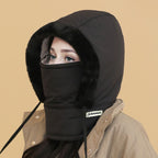 ☃️Plush-lined Thickened Thermal Hat with Face Mask for Men and Women