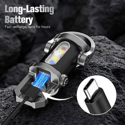 🔥Buy 1 gte 1 free🔥Portable Rechargeable Bright Keychain Flashlight