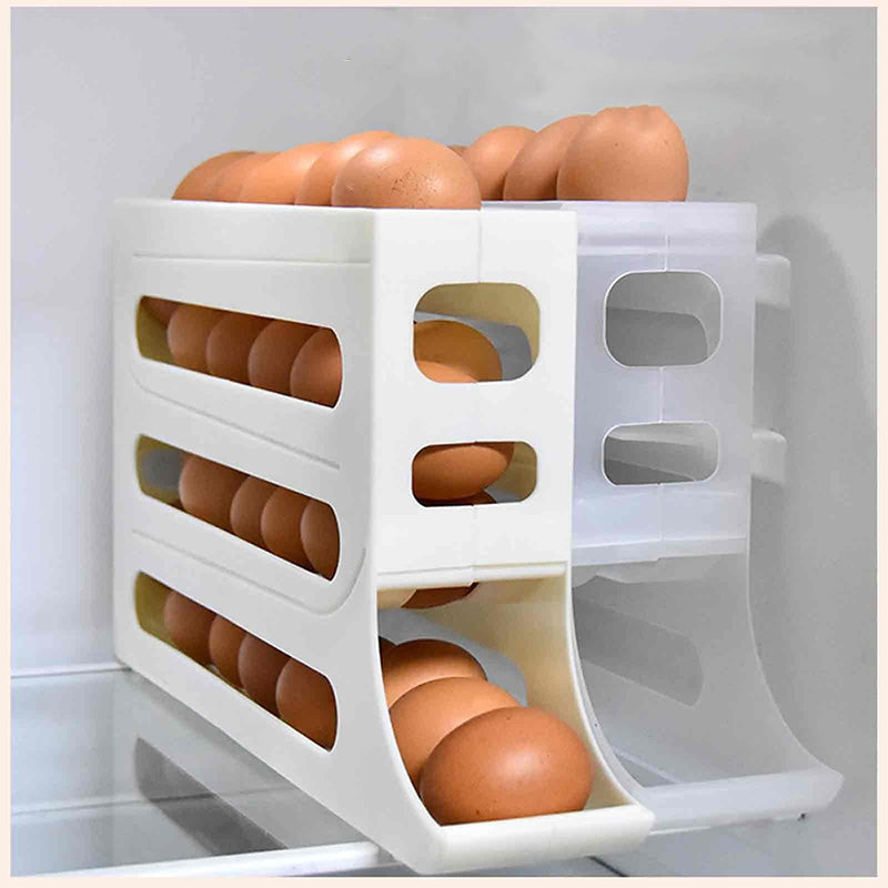 🎉 Automatic Rolling Egg Holder for Fridge 🥚