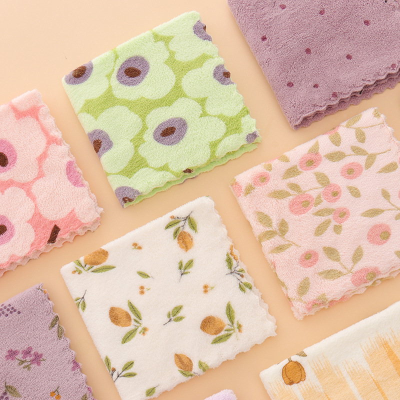 ⏳Time-Limited Special⏰5PCS Coral Flannel Dish Towels for Home Use