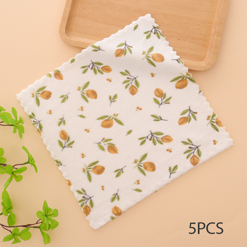 ⏳Time-Limited Special⏰5PCS Coral Flannel Dish Towels for Home Use