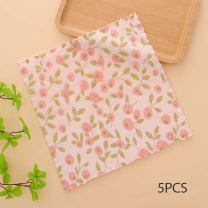 ⏳Time-Limited Special⏰5PCS Coral Flannel Dish Towels for Home Use