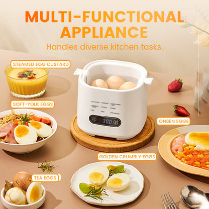 Mini Multi-Functional Egg Cooker Set with Smart Touch Panel