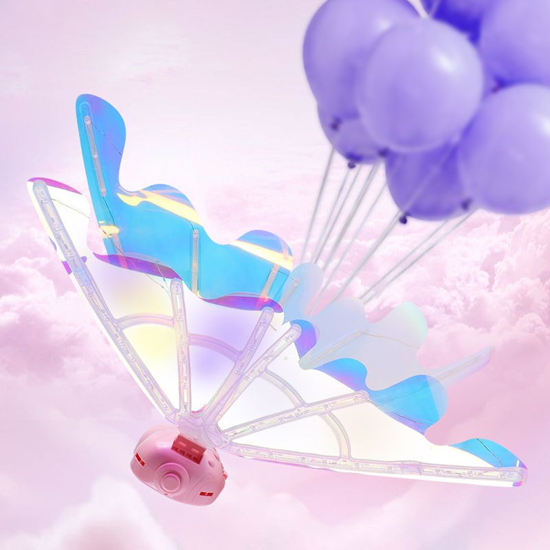 🎄Christmas Hot Sale🎁Rechargeable Electric Fairy Wings with LED Lights and Music🧚‍♀️