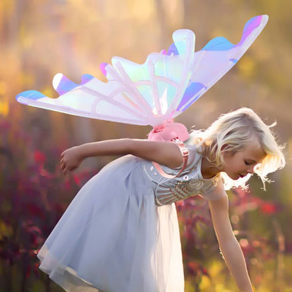 🎄Christmas Hot Sale🎁Rechargeable Electric Fairy Wings with LED Lights and Music🧚‍♀️