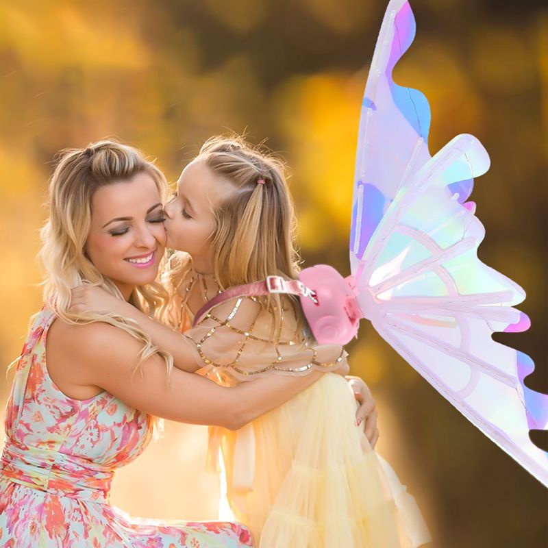 🎄Christmas Hot Sale🎁Rechargeable Electric Fairy Wings with LED Lights and Music🧚‍♀️