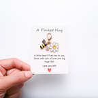 Cute Insect Daisy Keychain & Card