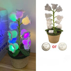 Lily Glow Crochet Lamp
